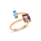 Elegant Minimalist Spiral Ring - Dazzling Sparkle for Any Moment