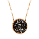Lustrous Circular Pendant Necklace - Modern World-Inspired Design