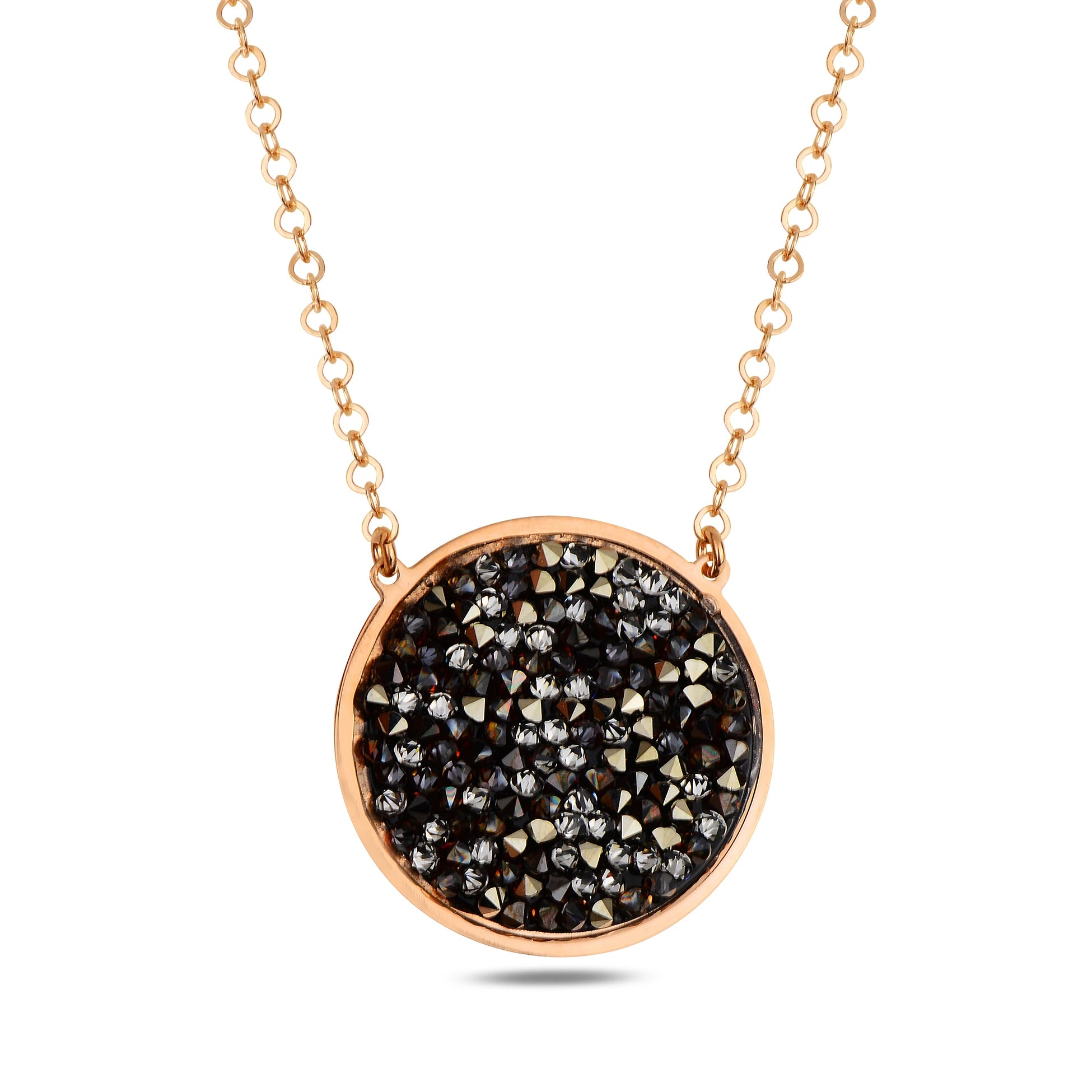 Lustrous Circular Pendant Necklace - Modern World-Inspired Design