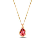 Náhrdelník Sterling Silver Cura Mini – topaz a modré krystaly Swarovski
