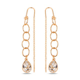 Elegant Drop Earrings - Long Dangle Silhouette