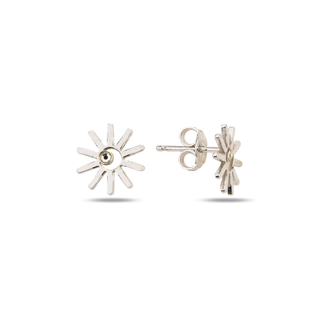 Sterling Silver Swarovski Crystal Stud Earrings - Minimalist Elegance