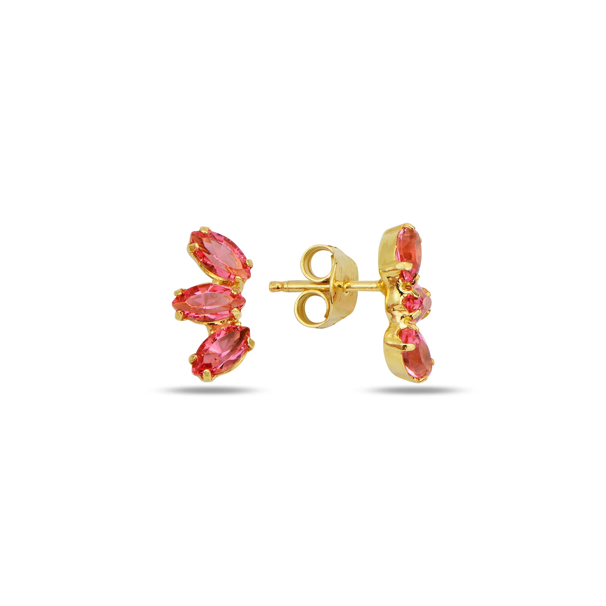 Boucles d'oreilles Marquise en argent sterling avec cristal Swarovski