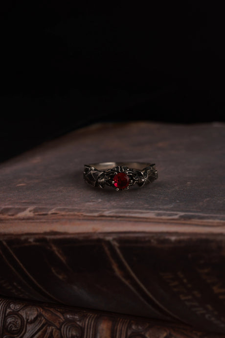 Sparkling Crystal Bat Statement Ring