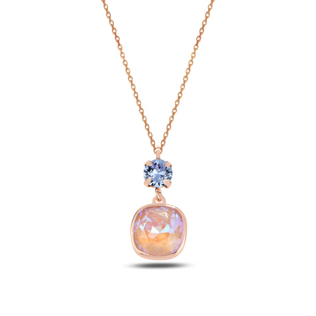 Delicate Iris Flower Pendant Necklace - Feminine & Chic