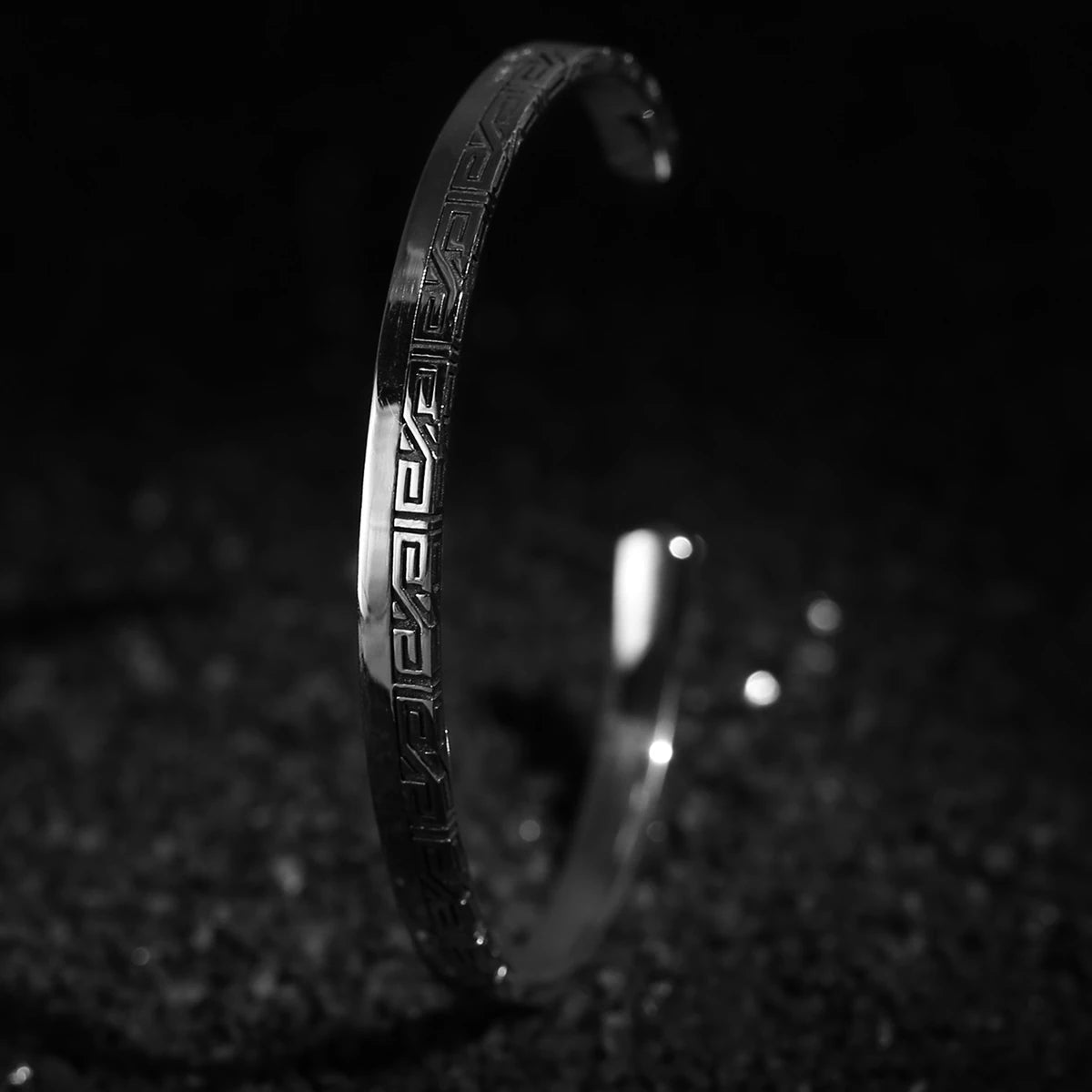 Sterling Silver Patterned Bracelet - Distinctive Design