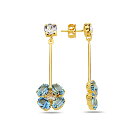 Elegant Geometric Drop Earrings - Modern Rounded Silhouette