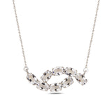 Elegant Pendant Necklace - Fluid Ocean-Inspired Design