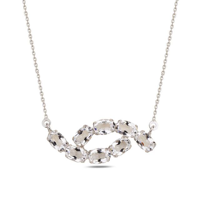 Elegant Pendant Necklace - Fluid Ocean-Inspired Design