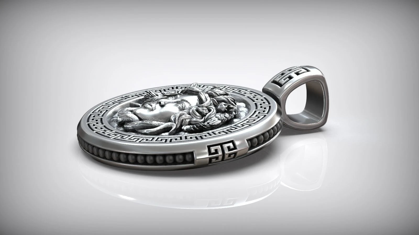 Professionele Ambachtelijke Medusa Hanger Ketting