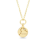 Swarovski Crystal Zodiac Necklace - Minimalist Horoscope Design