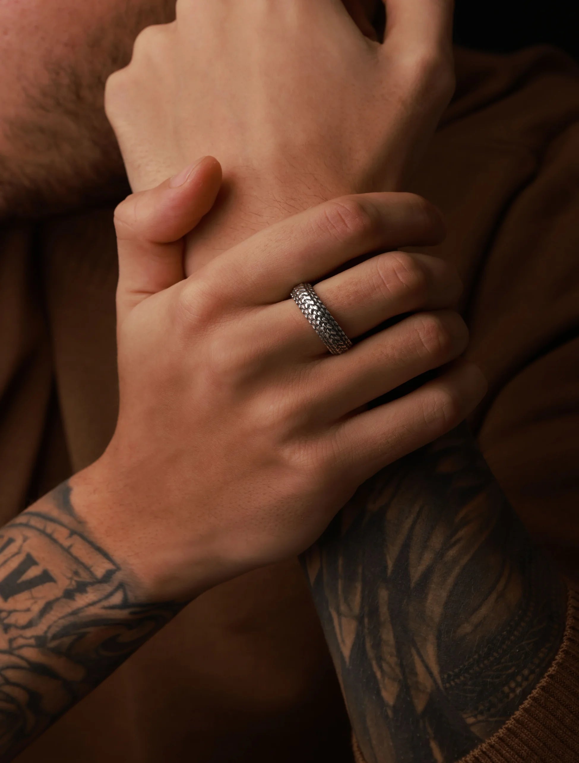 Exotic Snake Skin Texture Ring