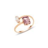 Sienna Open Ring - Elegant Minimalist Design with Sparkle
