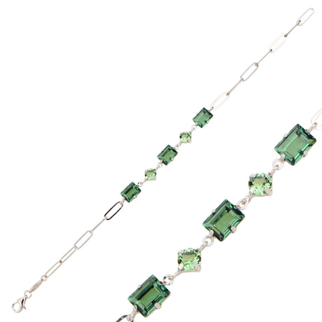 Sparkling Cubic Zirconia Full Eternity Bracelet - Bold Statement