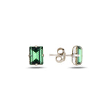 Pendientes Elegantes de Baguette - Diseño Minimalista con Brillo Luminoso