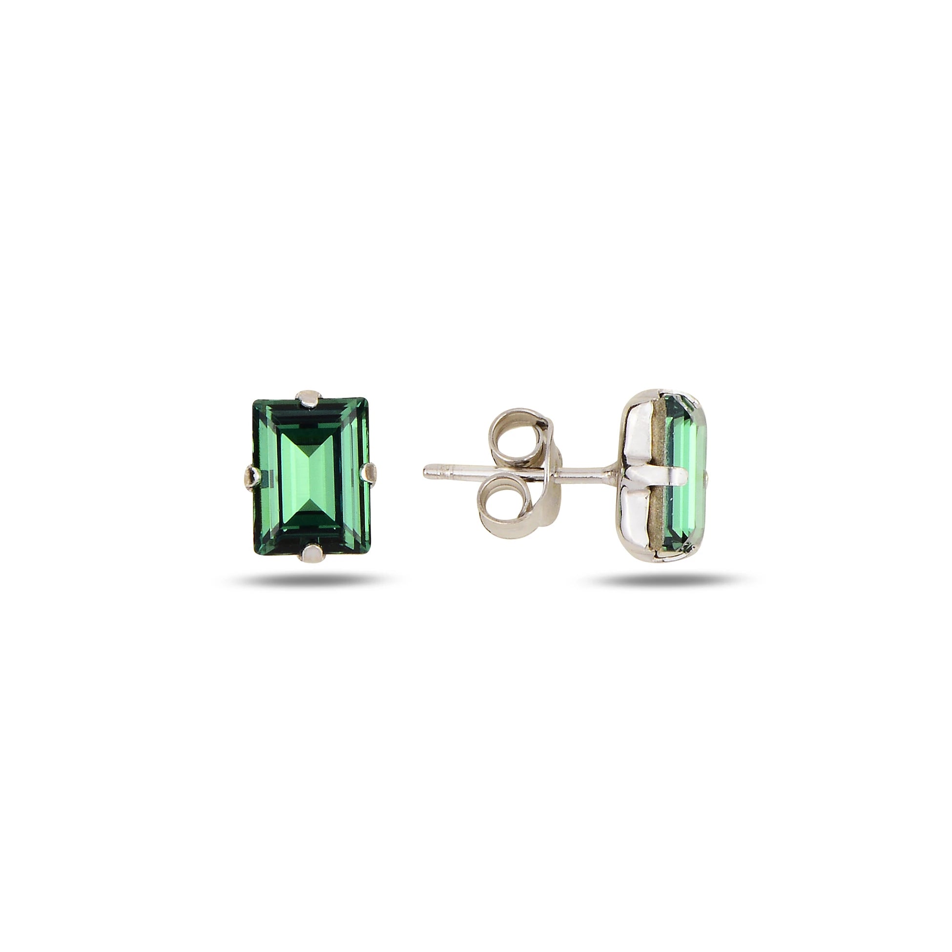 Pendientes Elegantes de Baguette - Diseño Minimalista con Brillo Luminoso