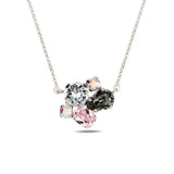 Blue Crystal Cocktail Necklace - Salacia Ocean Inspired Design