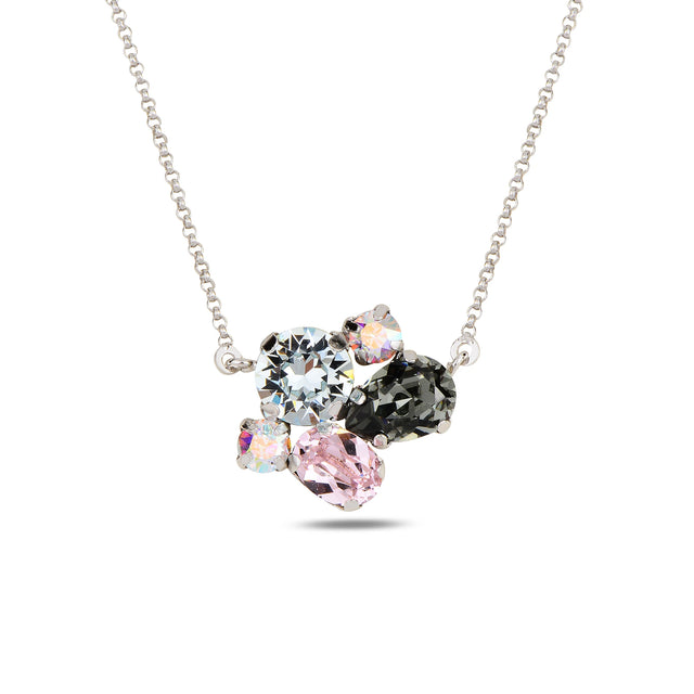 Blue Crystal Cocktail Necklace - Salacia Ocean Inspired Design