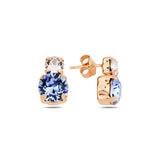 Sterling Silver Swarovski Crystal Earrings - Elegant Minimalist