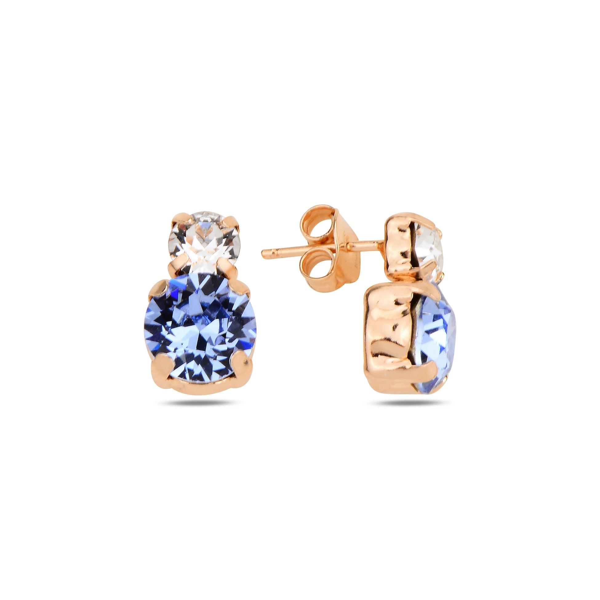 Sterling Silver Swarovski Crystal Earrings - Elegant Minimalist