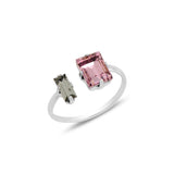 Sienna Open Ring - Elegant Minimalist Design with Sparkle
