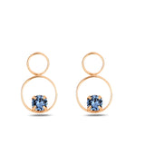 Sparkling Crystal Infinity Hoop Earrings - Modern Elegance