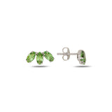 Boucles d'oreilles Marquise en argent sterling avec cristal Swarovski