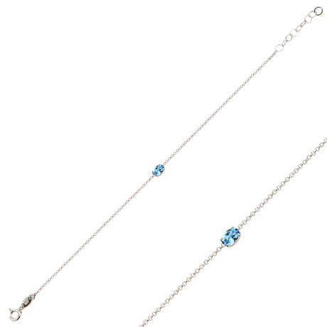 Brilliant Solitaire Bracelet - Rounded Elegance & Dainty Sparkle