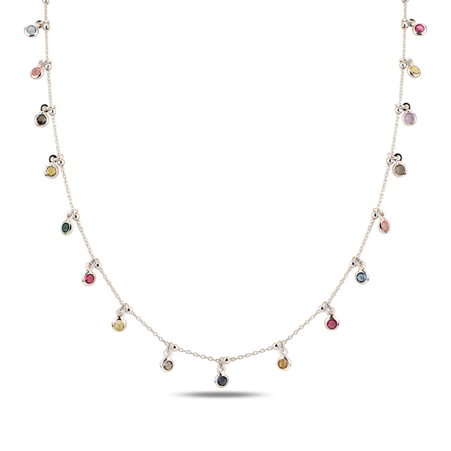 Delicate Chain Necklace - Modern Mini Cluster Design