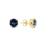 Modern Solitaire Earrings - Effortless Chic with Metal Frame