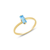 Minimalist Sparkling Stone Ring - Everyday Elegance