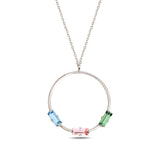 Sparkling Circle Pendant Necklace - Elegant & Exclusive Design