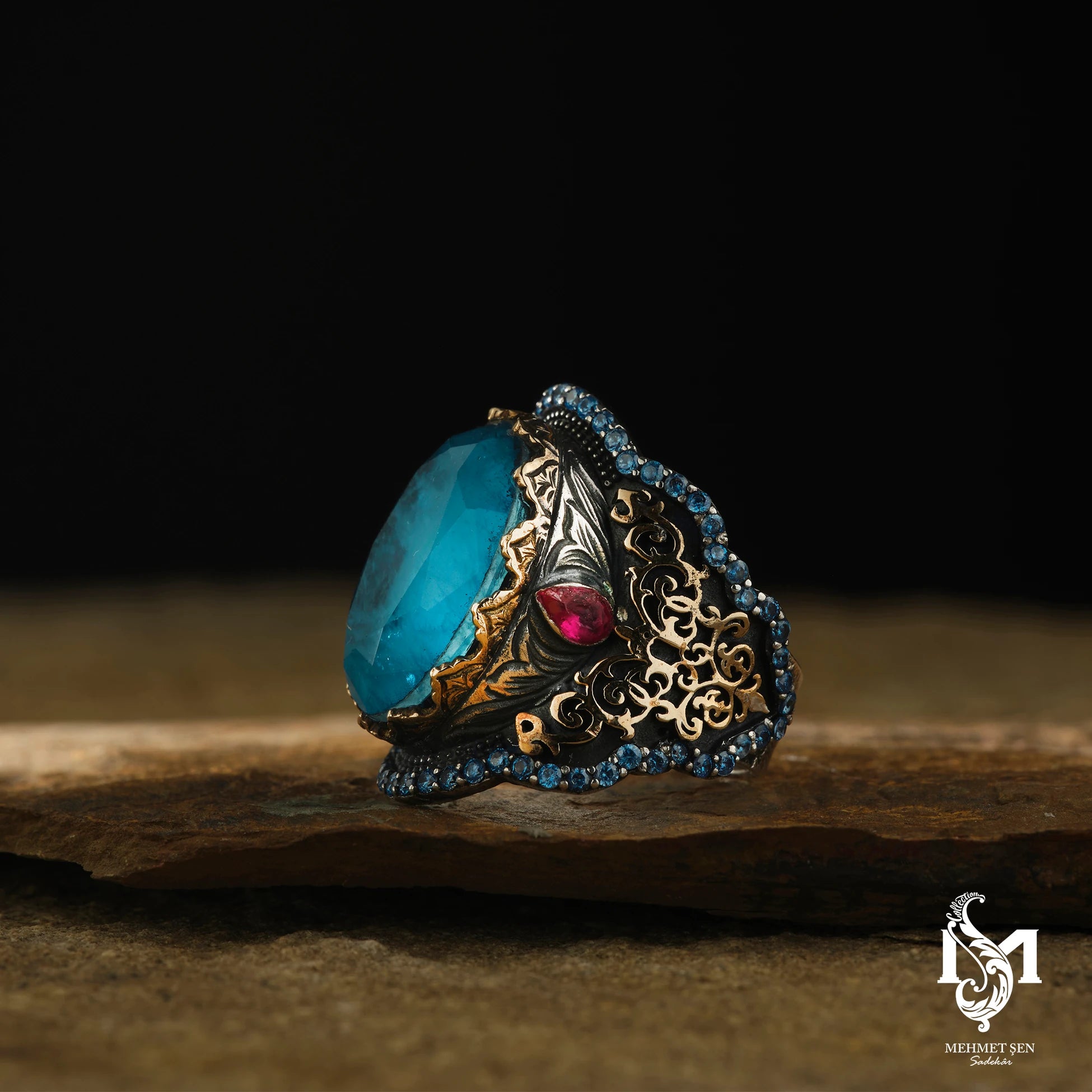 Sterling Silver Men's Ring - Imperial Ottoman Inspired Design
