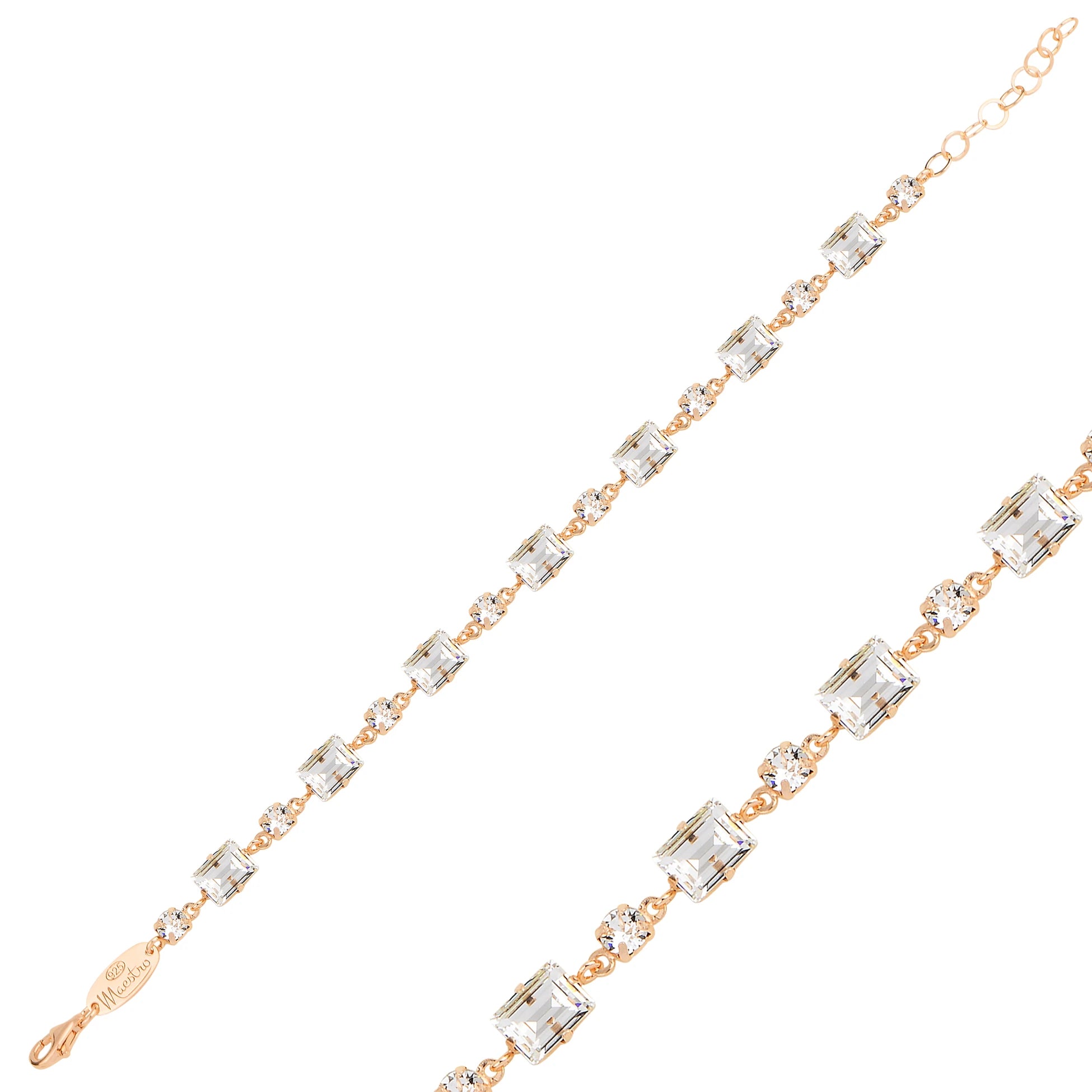 Sparkling Cubic Zirconia Full Eternity Bracelet - Bold Statement