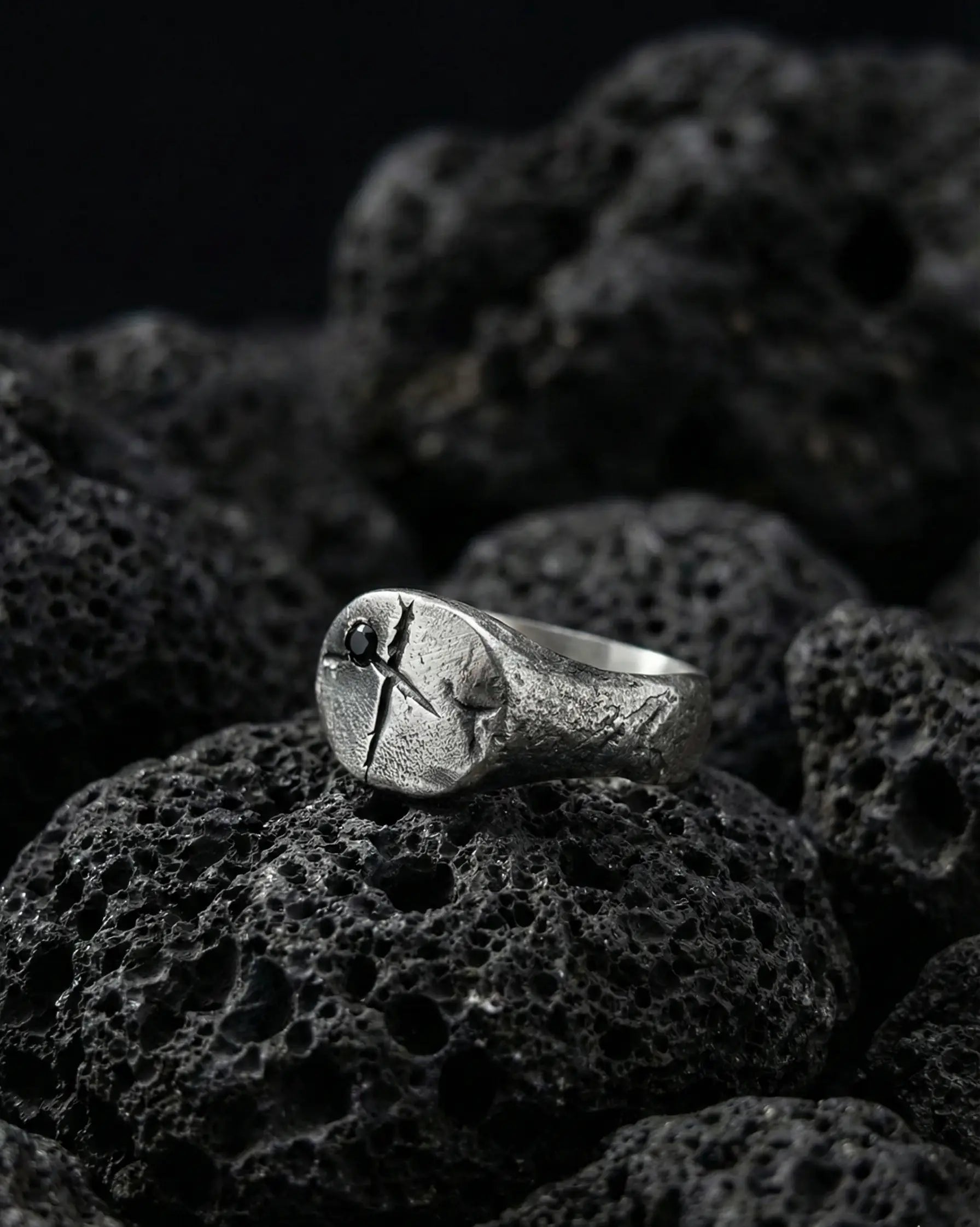 Premium Black Signet Ring