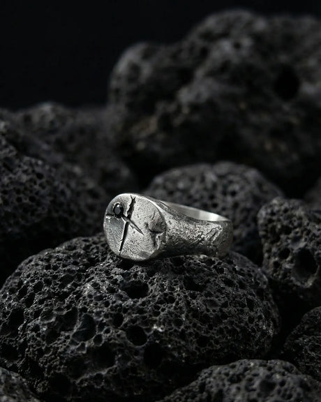 Premium Black Signet Ring