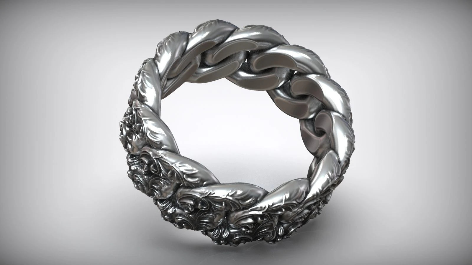 Premium Miami Style Chain Ring