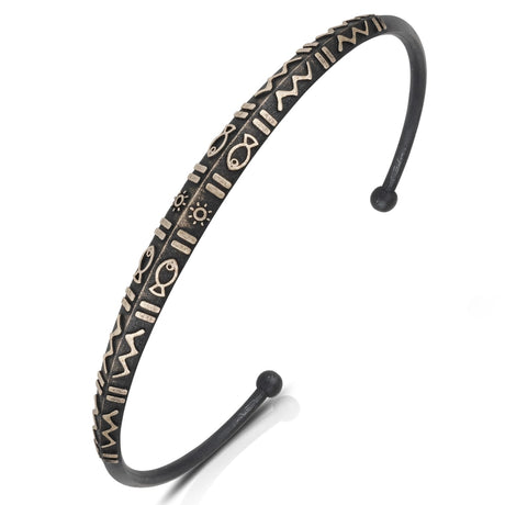 Sterling Silver Wave Bracelet - Graceful Fluid Design