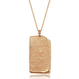 Exquisite Love Poem Pendant Necklace - Sentimental Design for Her