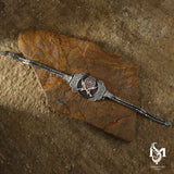 Sterling Silver Men's Link Bracelet - Bold Zulfikar Sword Motif
