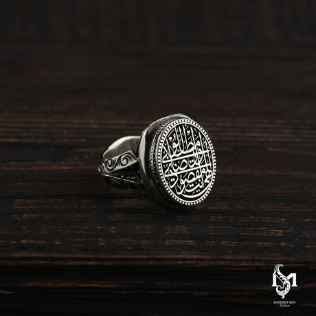 Divine Purpose Inscription Ring - Elegant Spiritual Design