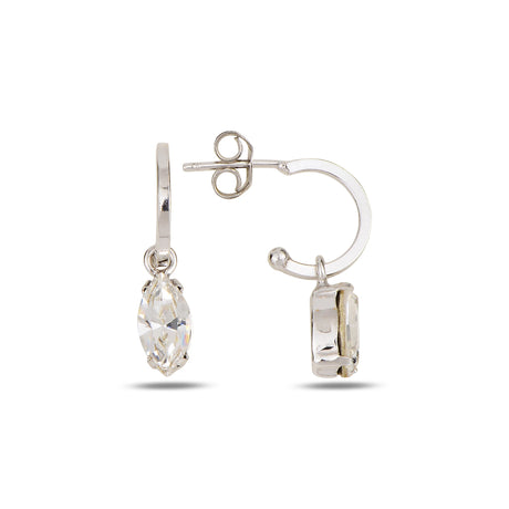 Mini Dangling Hoop Earrings - Modern Drop Style