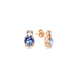 925 Sterling Silver Swarovski Crystal Duo Earrings - Minimalist Sparkle