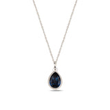 Náhrdelník Sterling Silver Cura Mini – topaz a modré krystaly Swarovski