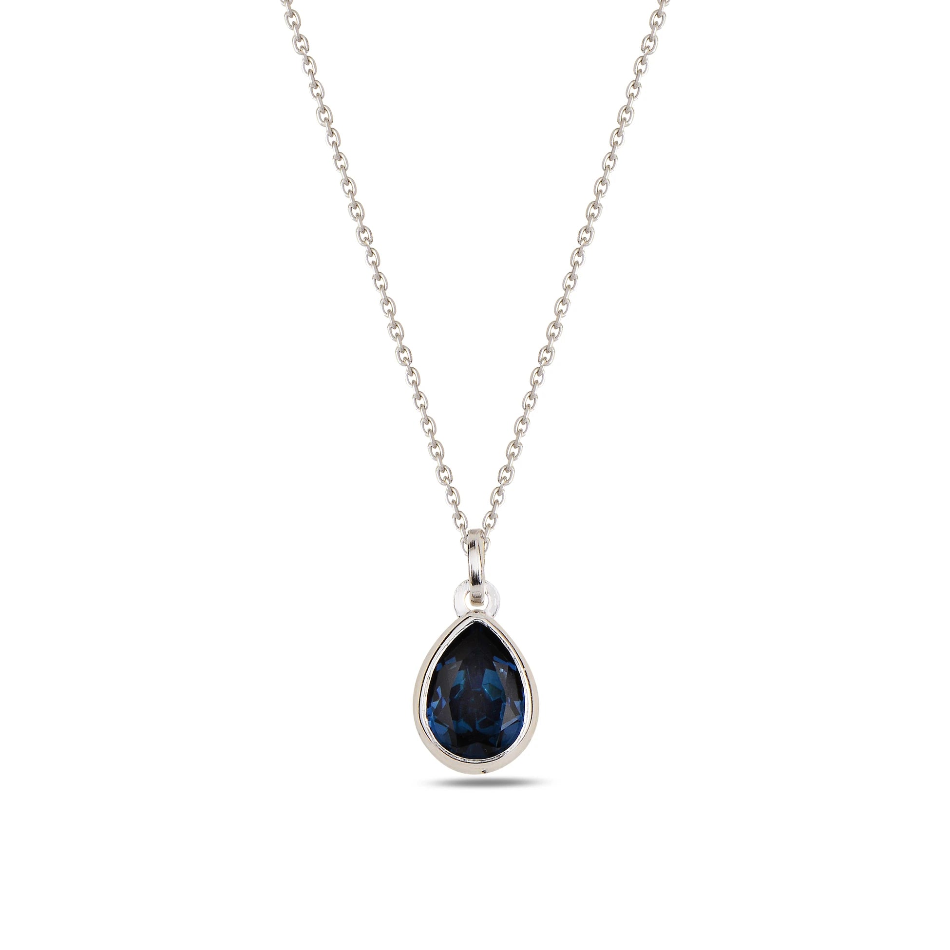 Náhrdelník Sterling Silver Cura Mini – topaz a modré krystaly Swarovski