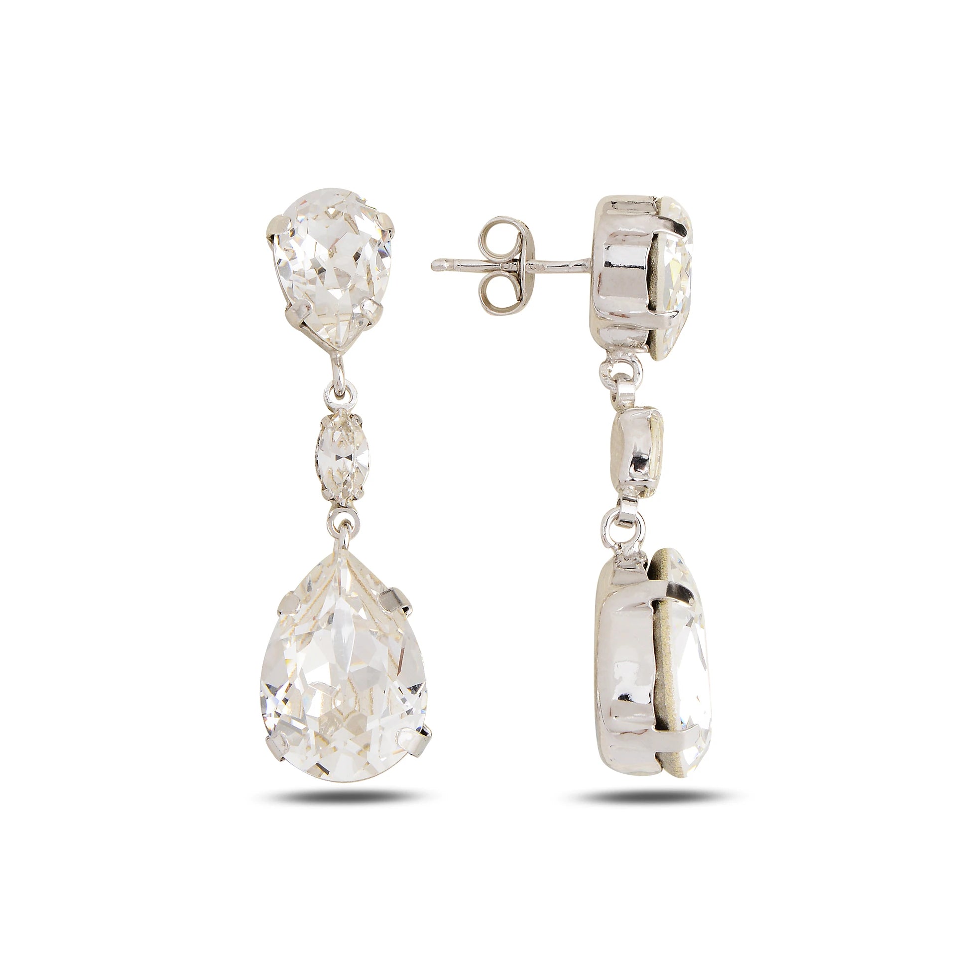 Refined Pear Drop Earrings - Classic Elegance for Every Occasion