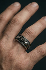 Artisan Dragon Koi Fish Ring