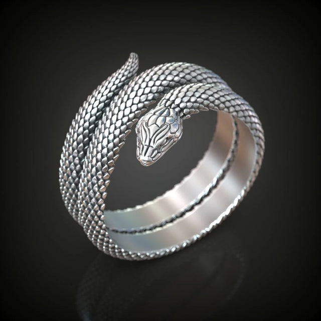 Premium Artisan Norse Serpent Ring