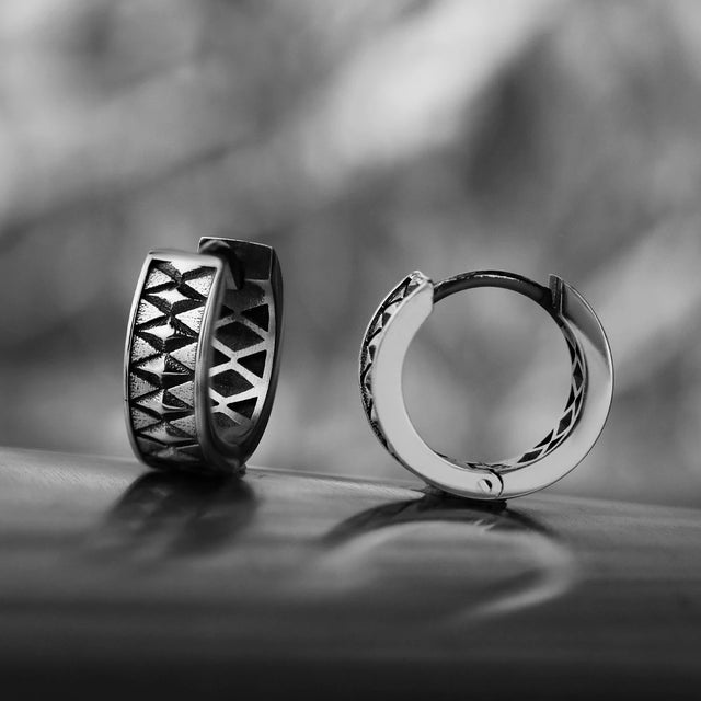 Sterling Silver Umbra Earrings - Modern Sculptural Design