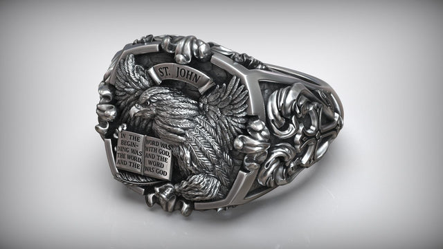 Premium Religious Saint John Yuhanna Ring
